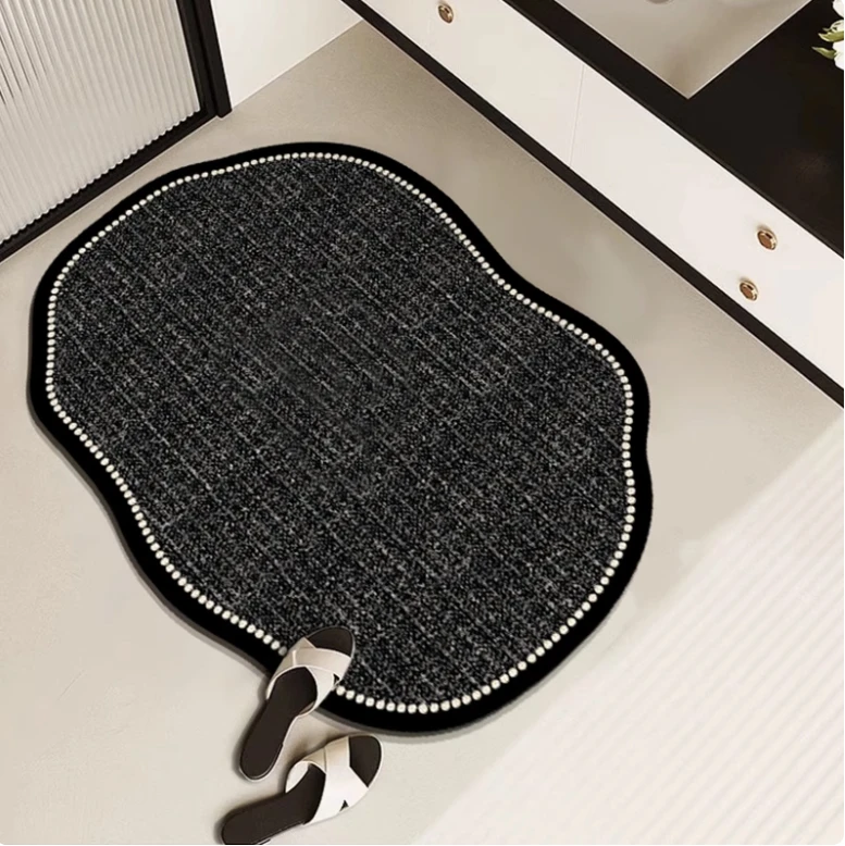 E822【60*90cm】硅藻泥地毯玄关门口入户玄关客厅卧室床边毯地垫