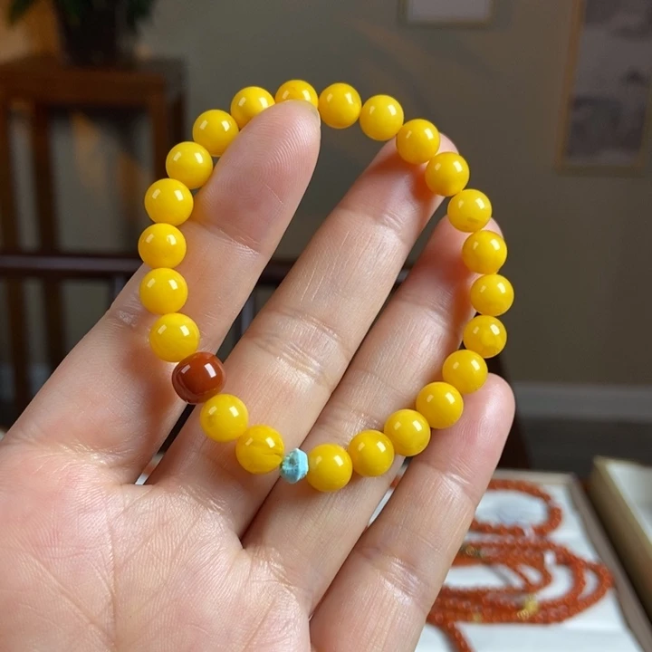琥珀手链未镶嵌蜜蜡手7