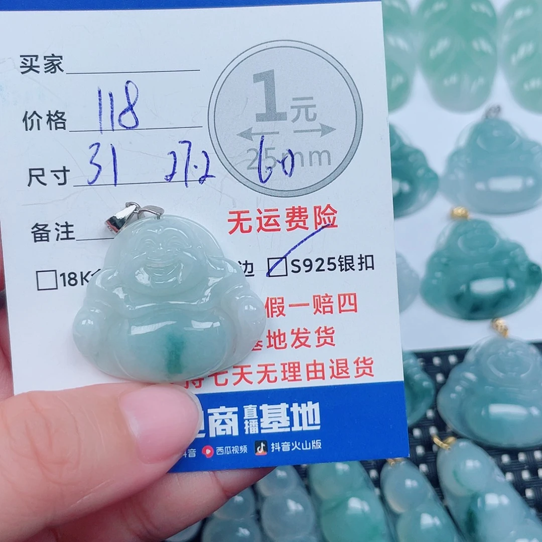 翡翠银S925镶嵌颈饰