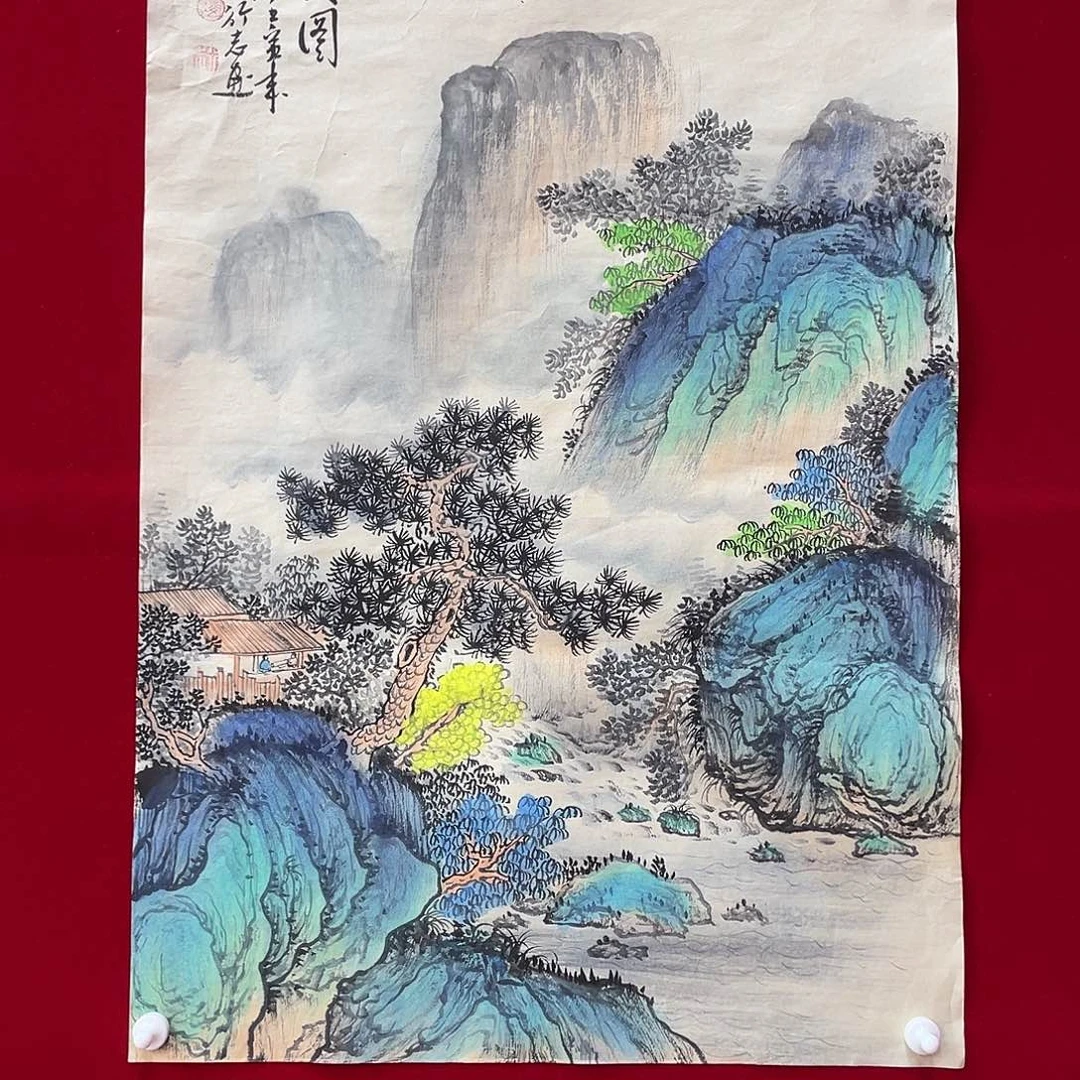 国画凌行志手绘作品