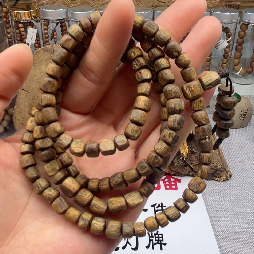 沉香手串棋楠瘤疤随形多圈手串99沉