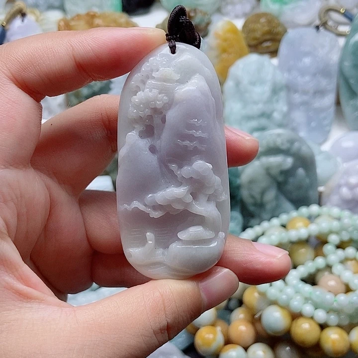 翡翠未镶嵌吊坠(不含链)1