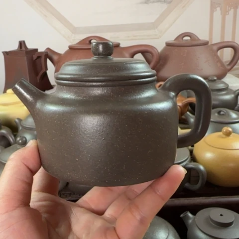 茶壶紫砂梨皮天青230cc