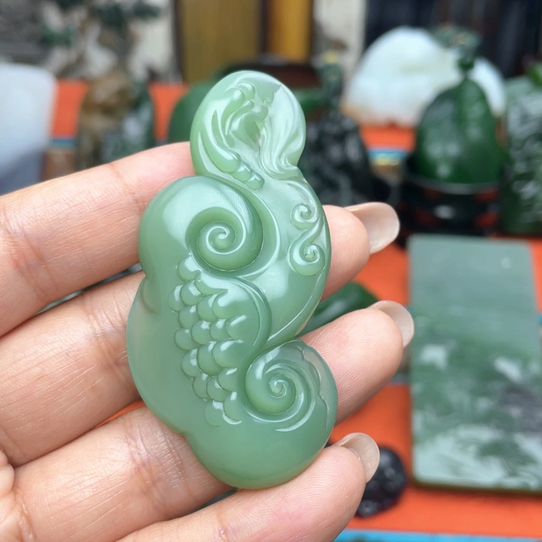 和田玉（碧玉）未镶嵌挂件