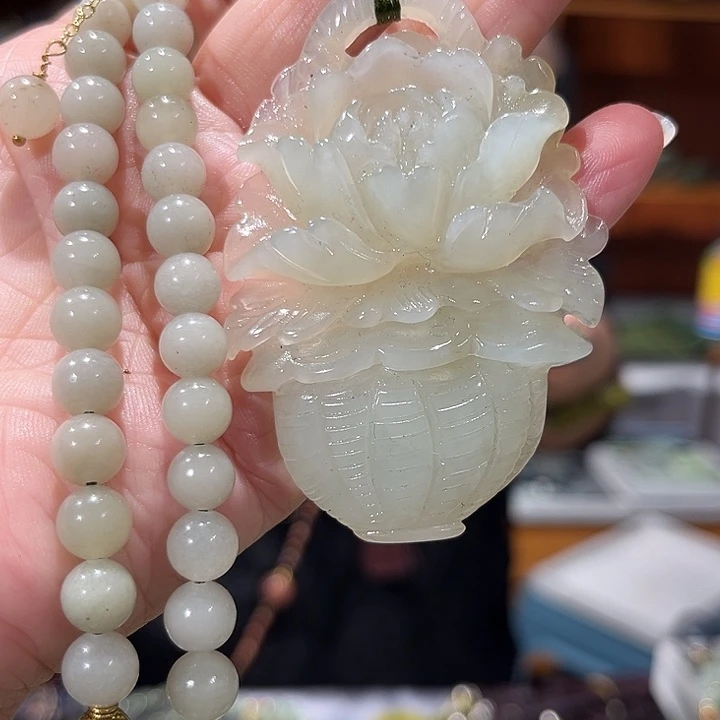 未镶嵌岫玉毛衣链