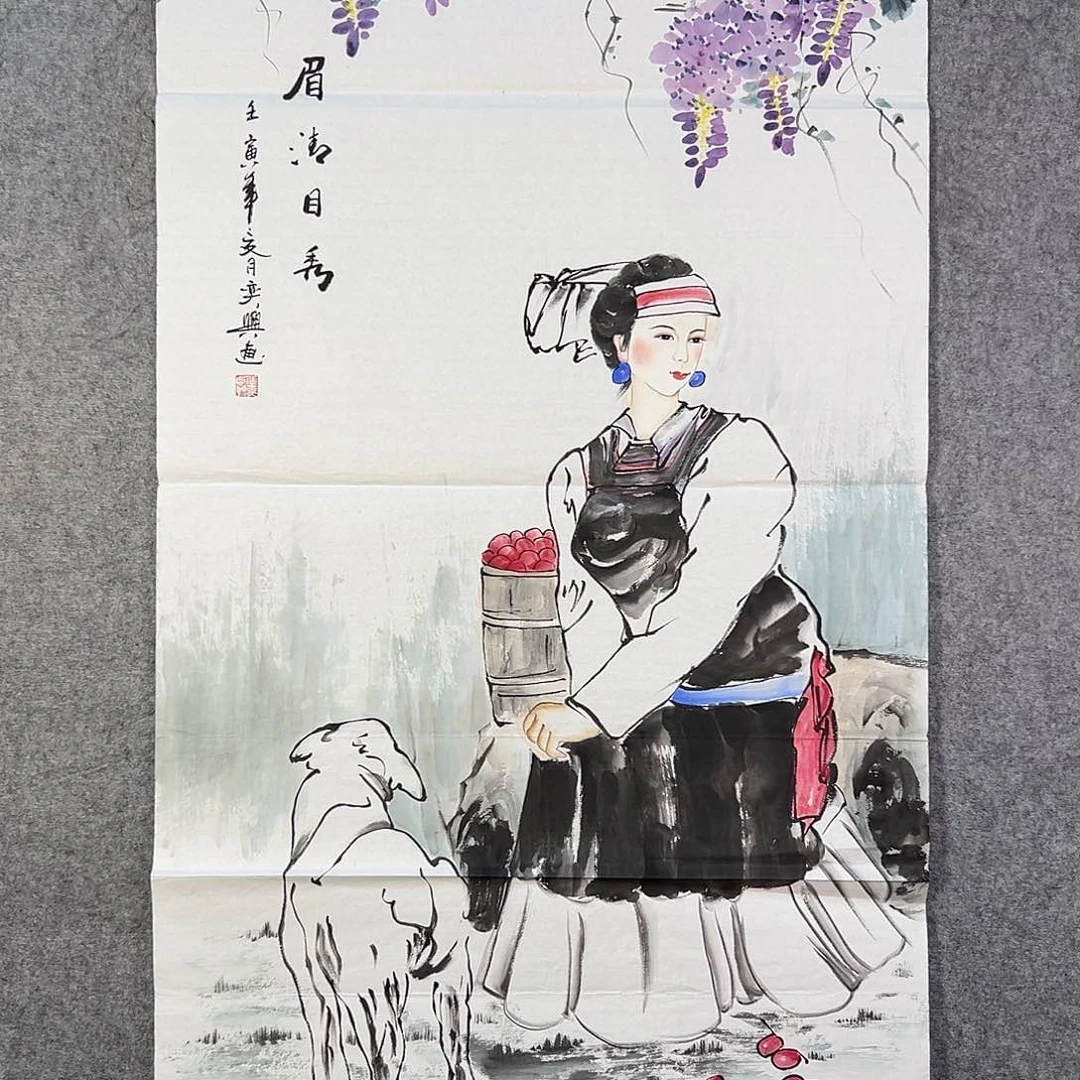 国画258 花鸟在此鸣叫时还要一