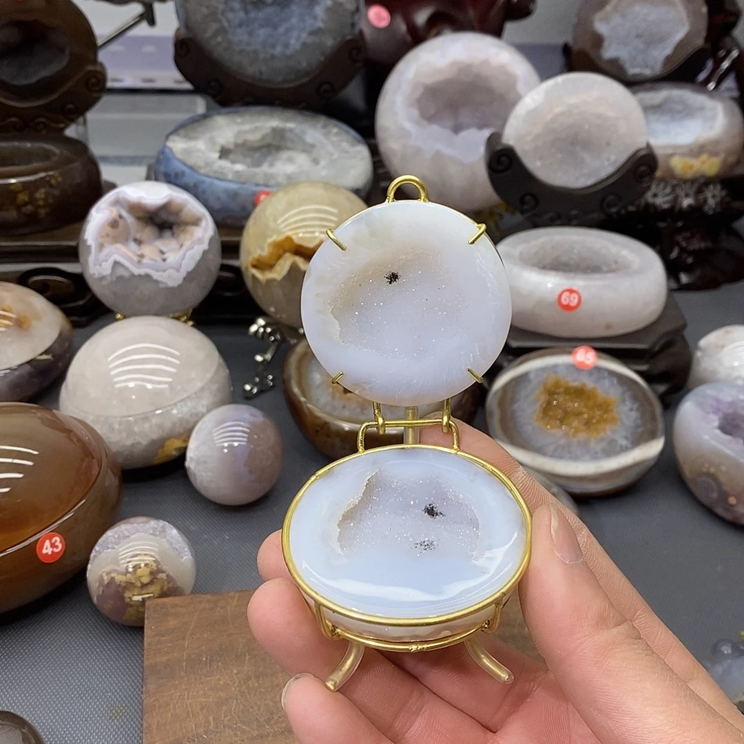 未镶嵌摆件紫晶聚宝盆