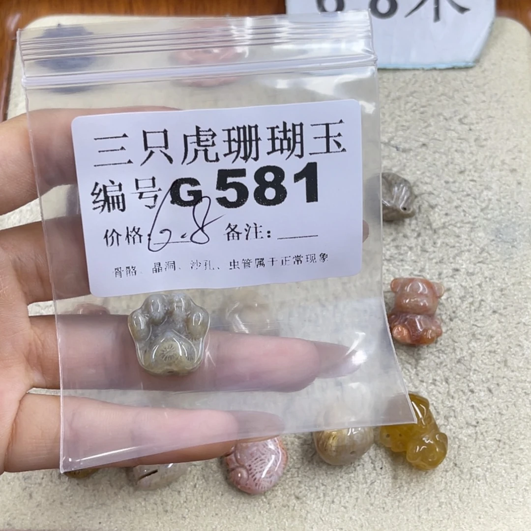 似***阳硅化珊瑚（珊瑚玉）未镶嵌h