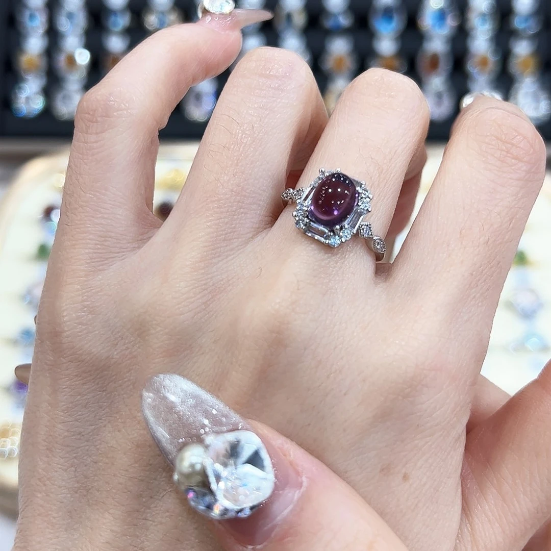 水晶金色拖不保色介意慎拍银托不掉色银S925镶嵌方糖