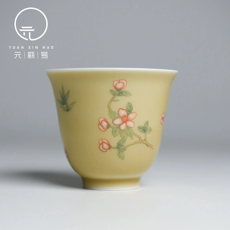 予御丨53#黄釉单杯 繁花点点 80ml