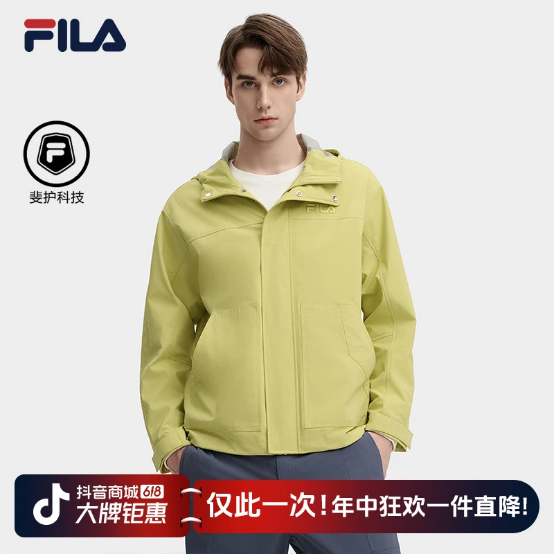 Fila/斐乐【新品上新】防泼水防污干爽运动软壳梭织外套F11M438703F