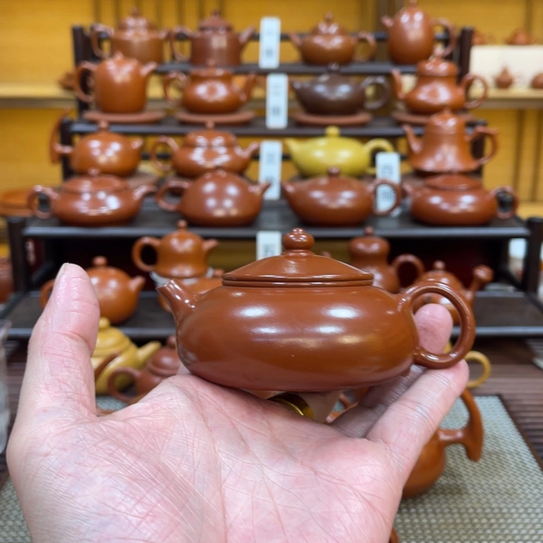 ****涂朱泥茶壶寒江 130cc