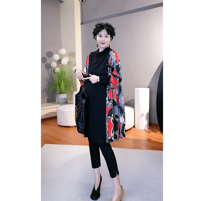 春装宽松韩版连衣裙休闲中式女装显瘦春季宽松拼接连衣裙1184