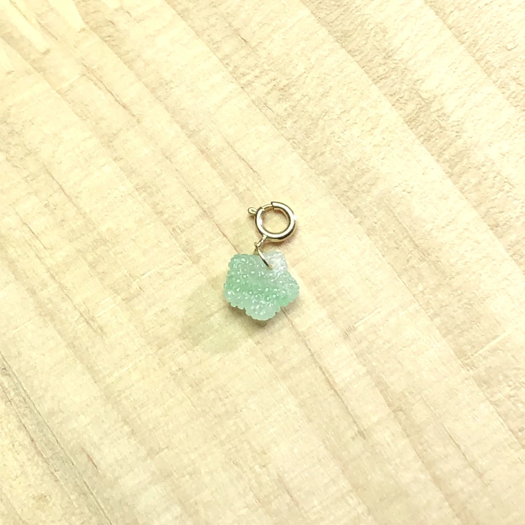 冰种绿海星18k金镶嵌万能扣头天然缅甸翡翠A货提溜手链手串配石