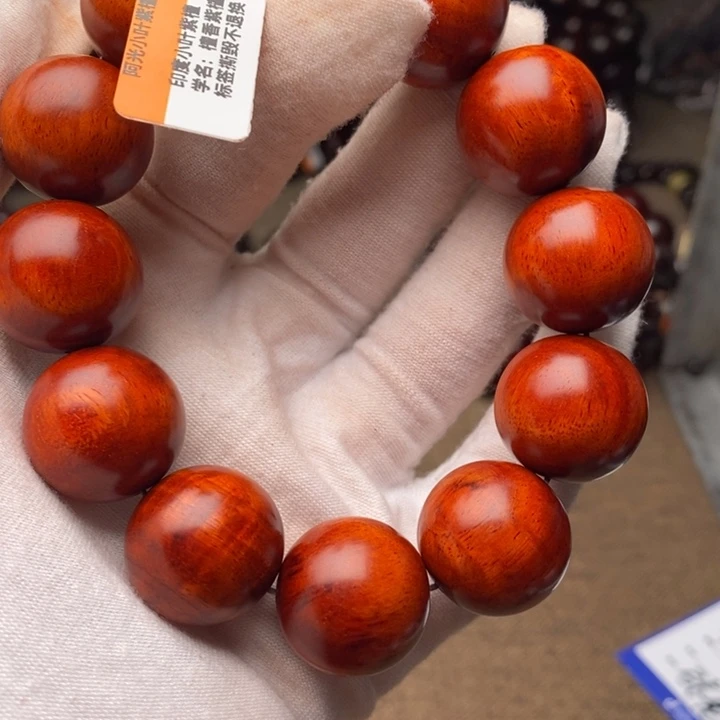 手串/手链小叶紫檀原汁原味2.0cm 顶泥 鳞底水波