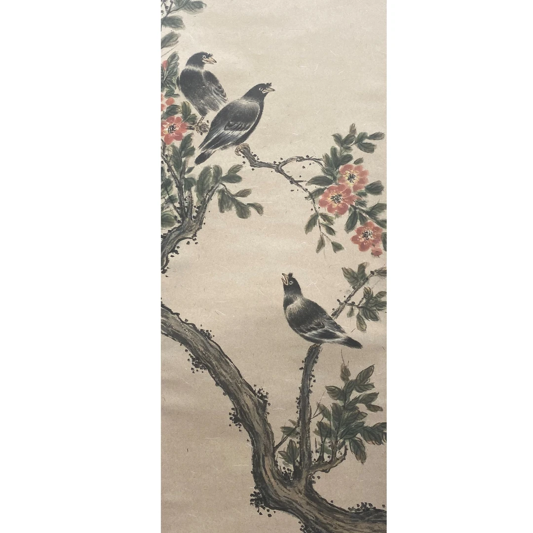 DY3412伯龙 花鸟 纸本115*35 2347