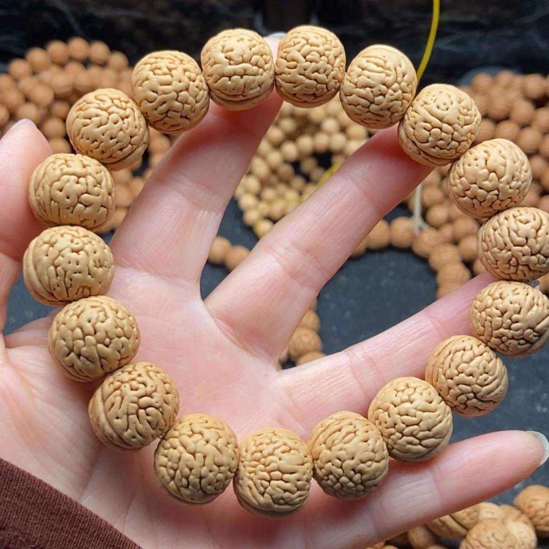 焊***祖桃核手串盘锦肌肉纹17尺