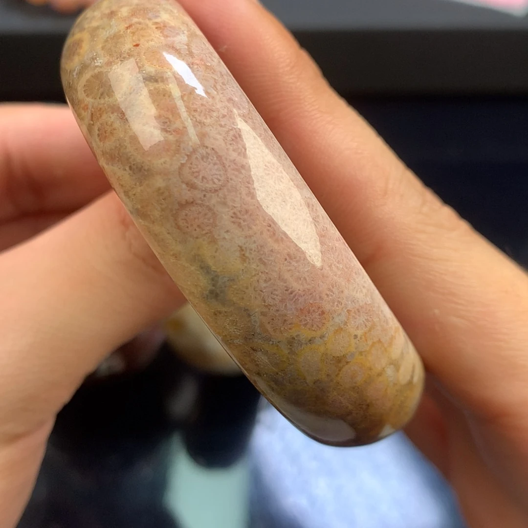 【闪购商品】硅化珊瑚（珊瑚玉）未镶嵌颈饰2号57圈带彩