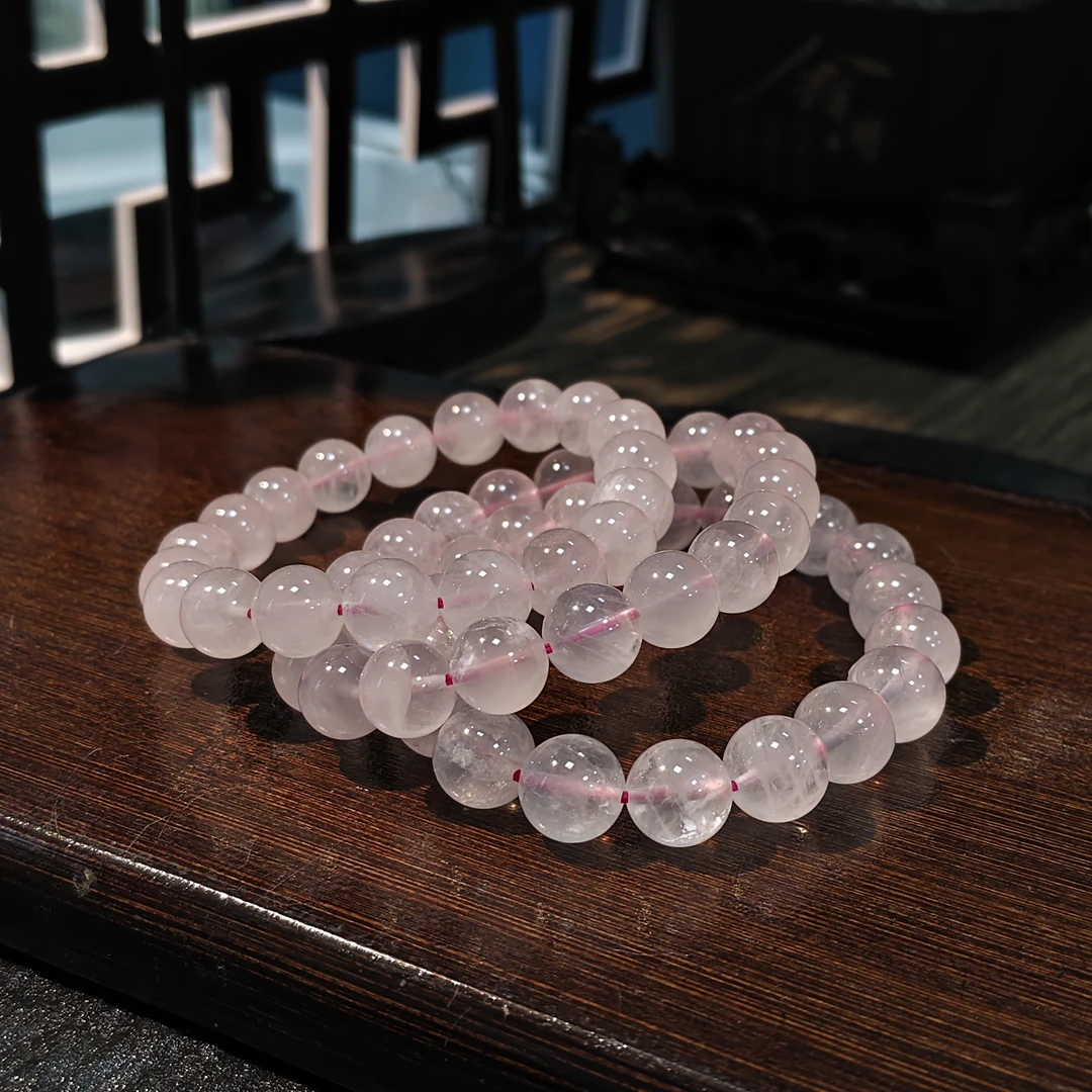 【书记甄选】天然粉水晶单圈手链 多样性发一件 约10mm  073ck
