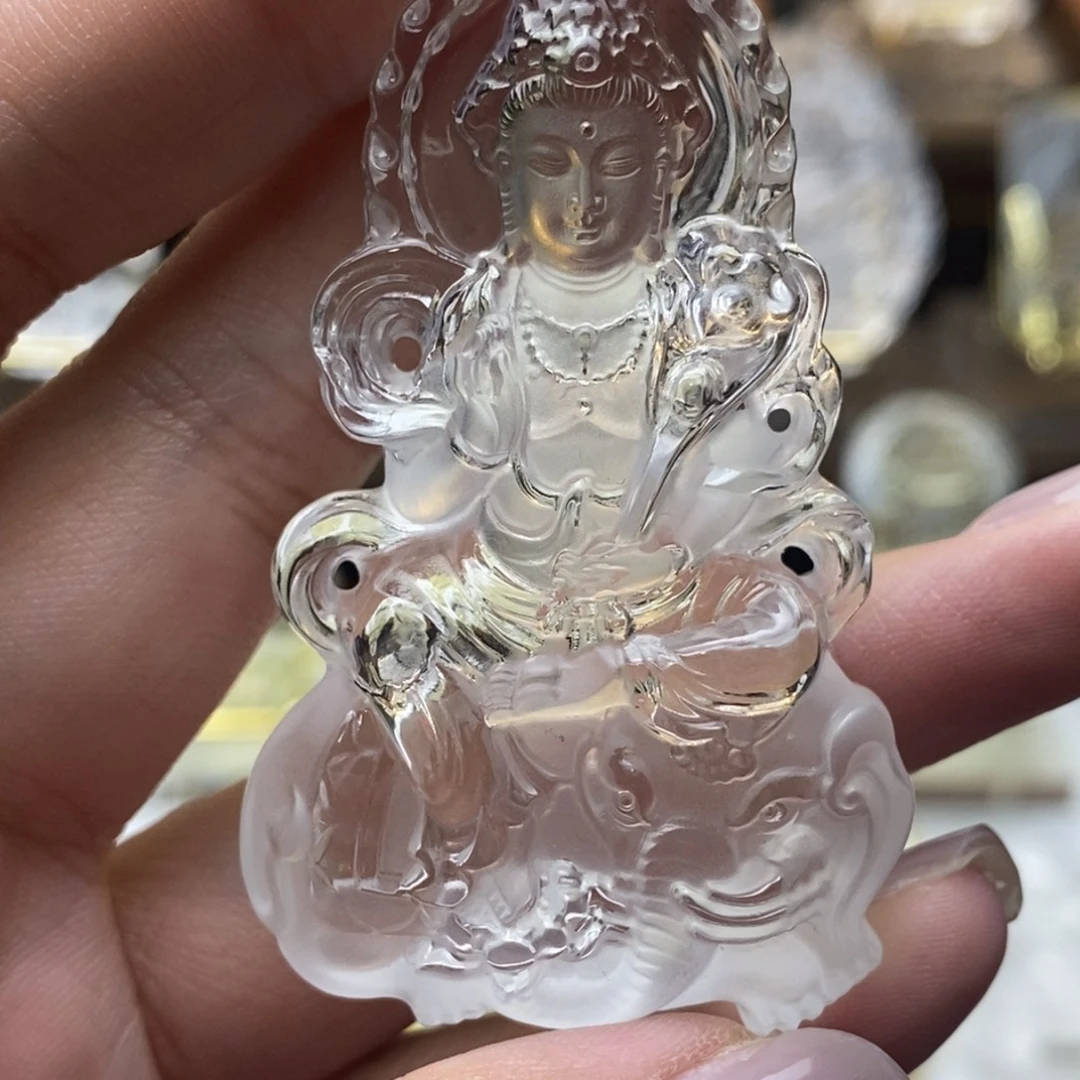 用***6颈饰未镶嵌水晶普贤