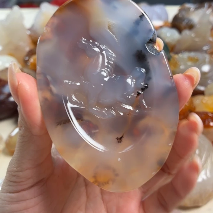 玛瑙/玉髓未镶嵌吊坠(不含链)