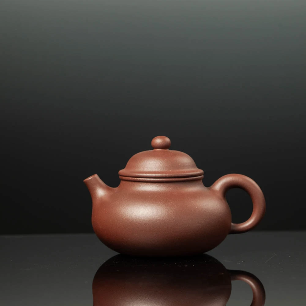 【5号井低槽青】原矿0添加手工制容天紫砂壶【210cc】