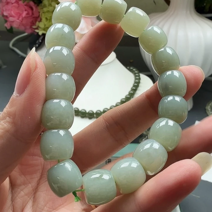 和田玉未镶嵌手链6