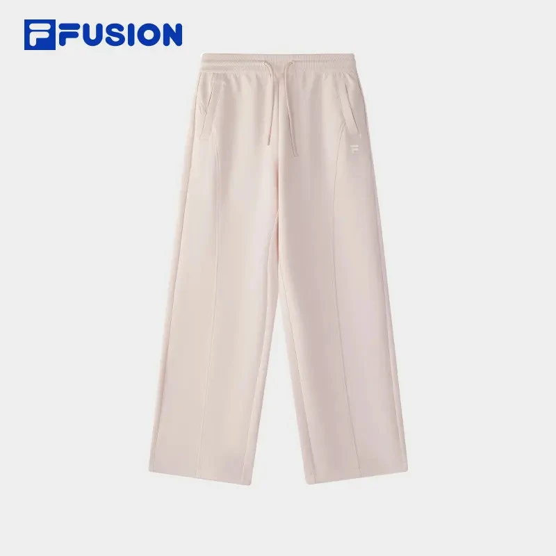 FILA斐乐潮牌【拉长比例】秋季新品女装流光风时尚运动舒适针织长裤