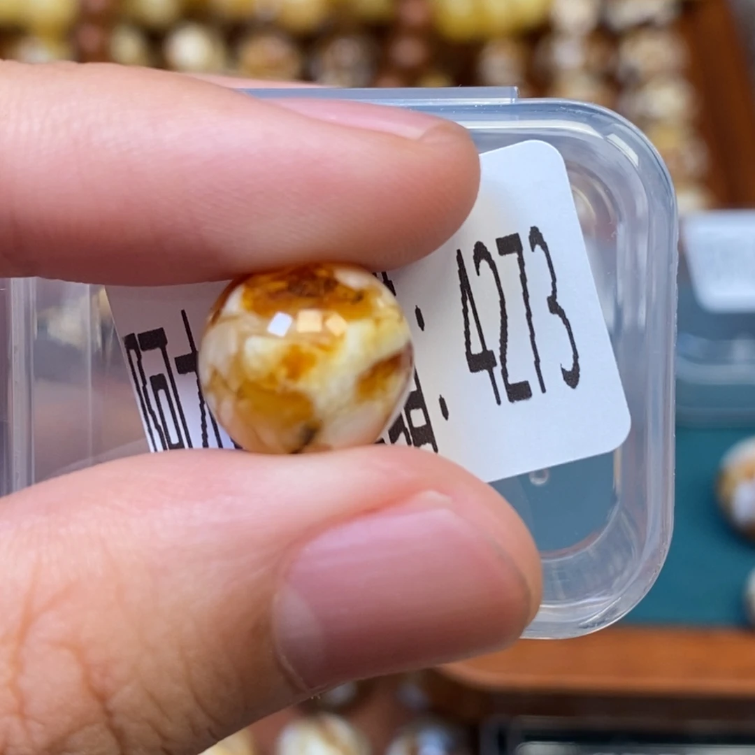 把件猴头核桃沁色圆珠老型4273