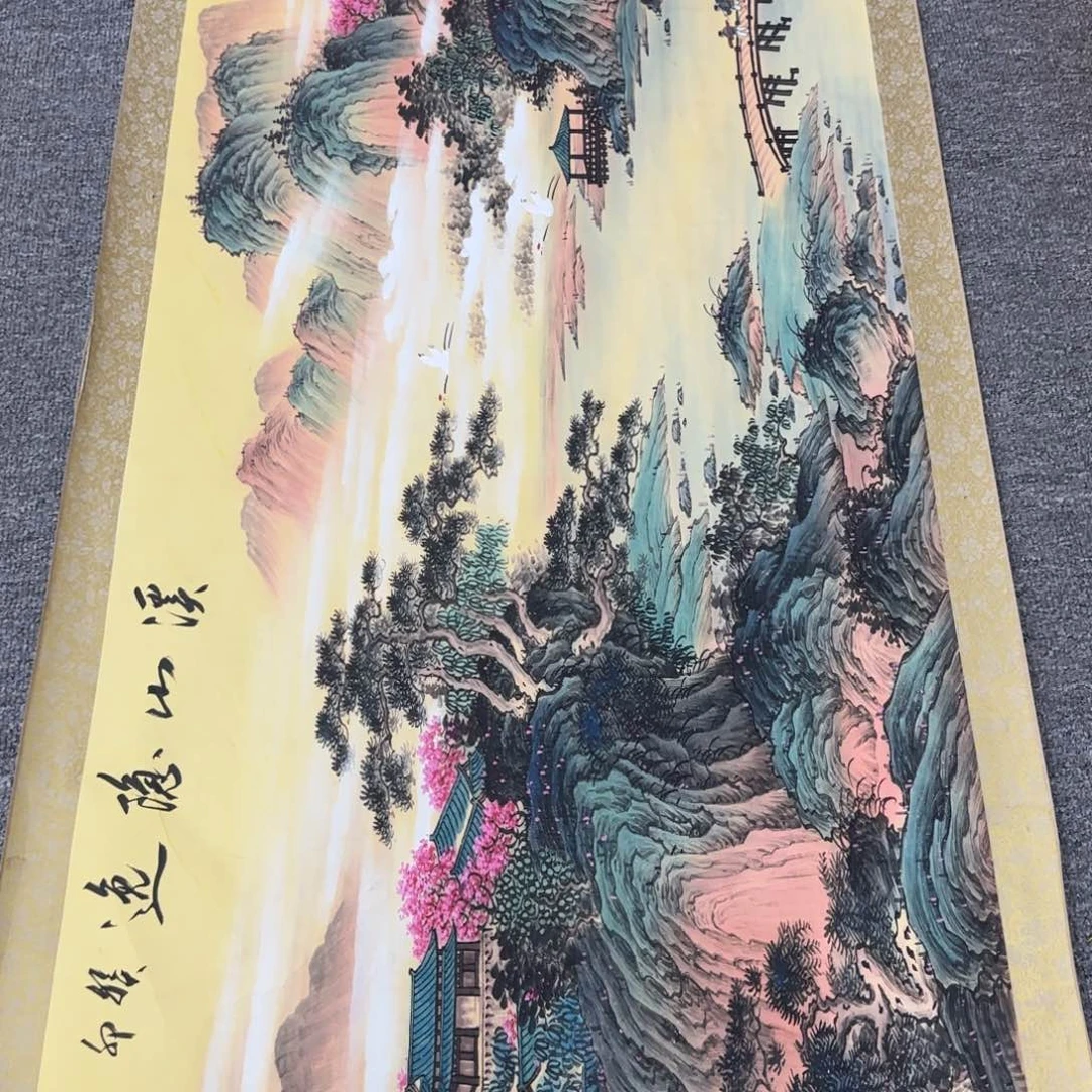 国画QC原创横山水作品！带证书！限购一单