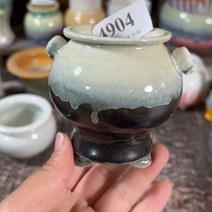 口4.5高7 手工花盆满30包邮