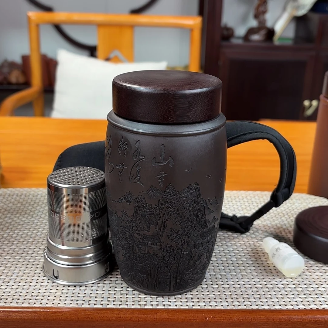 紫砂茶杯宜兴紫砂杯