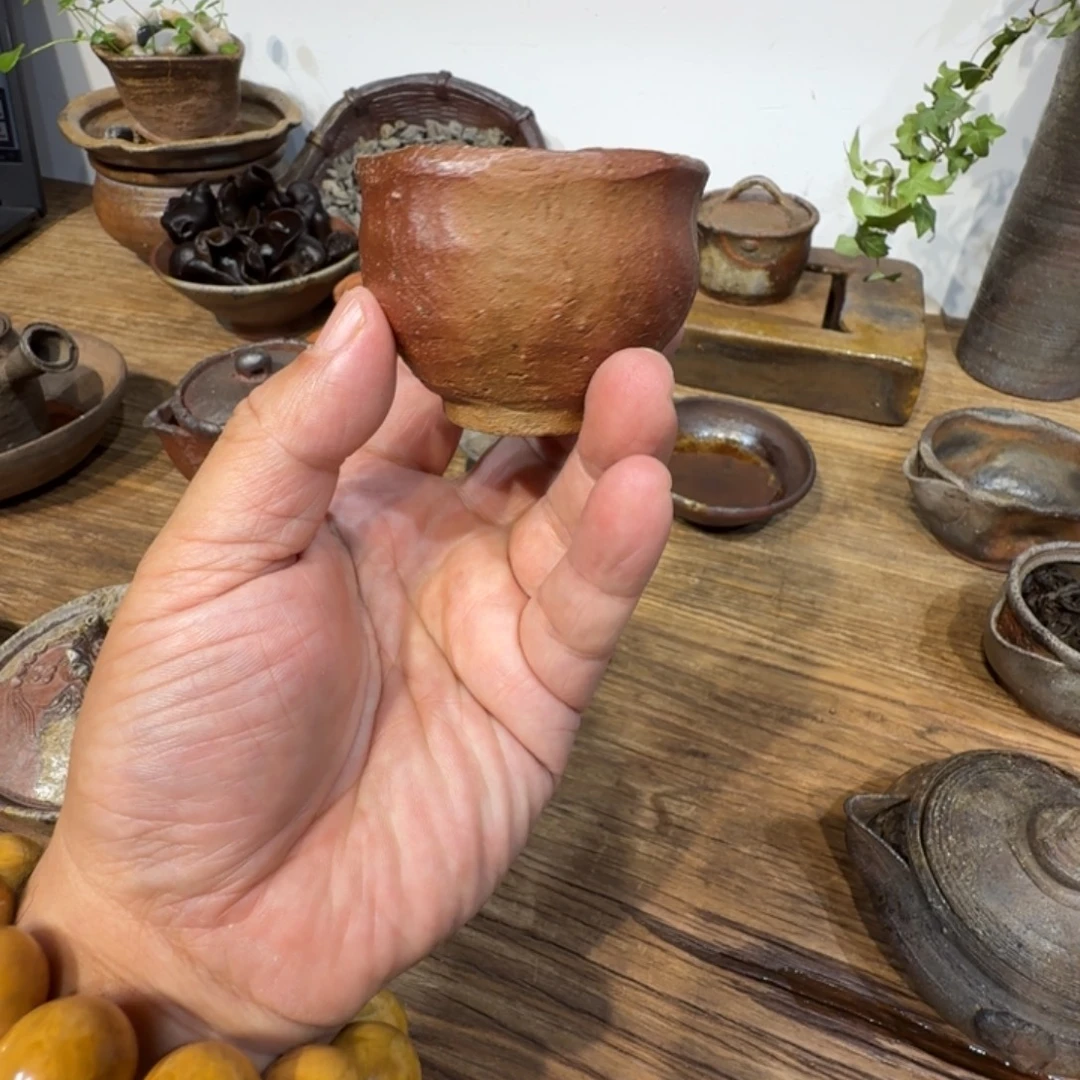 森笃夫（25年前作品）备前烧杯子