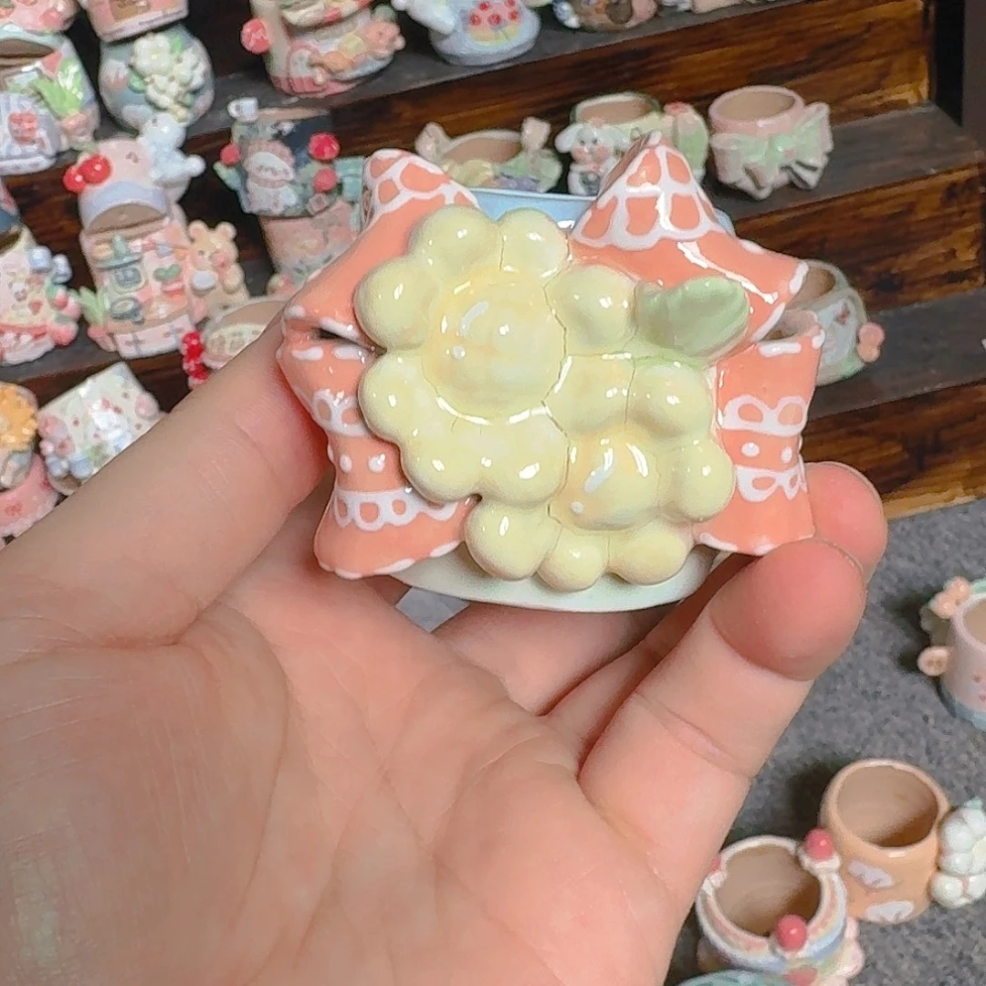 老梧家的手工陶瓷多肉花盆