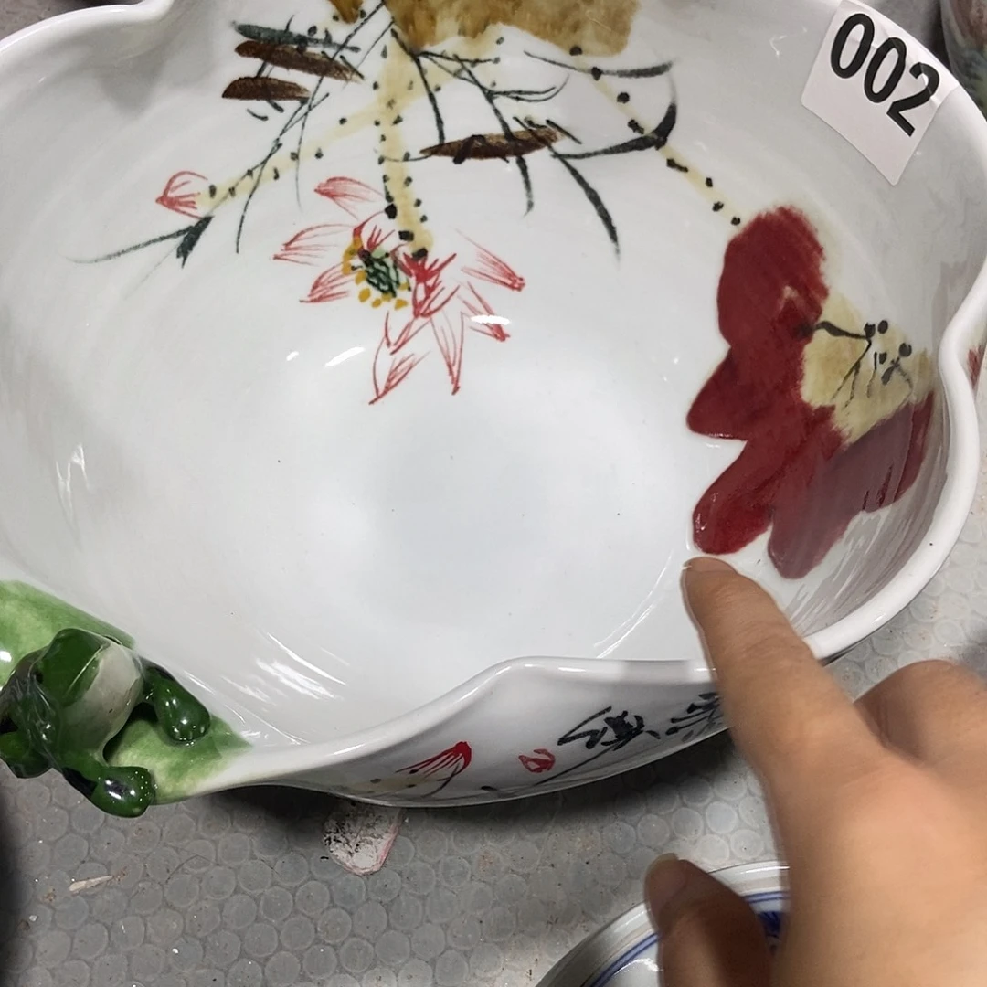 孤***海瓷片景德镇陶瓷盆一个