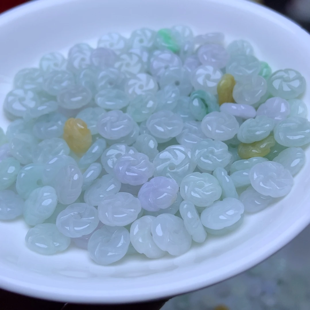未镶嵌手链翡翠卡9冰花花50个