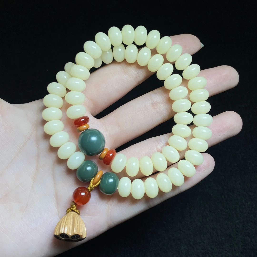 【小北好物】菩提根DIY双圈手串QH78X108【多样性发一件】约5*9mm