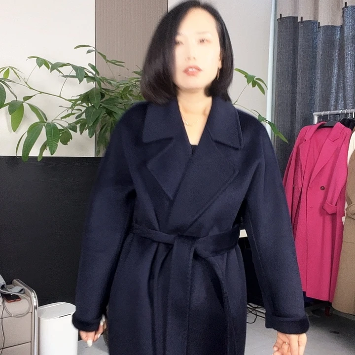 双面呢浴袍藏蓝色M码