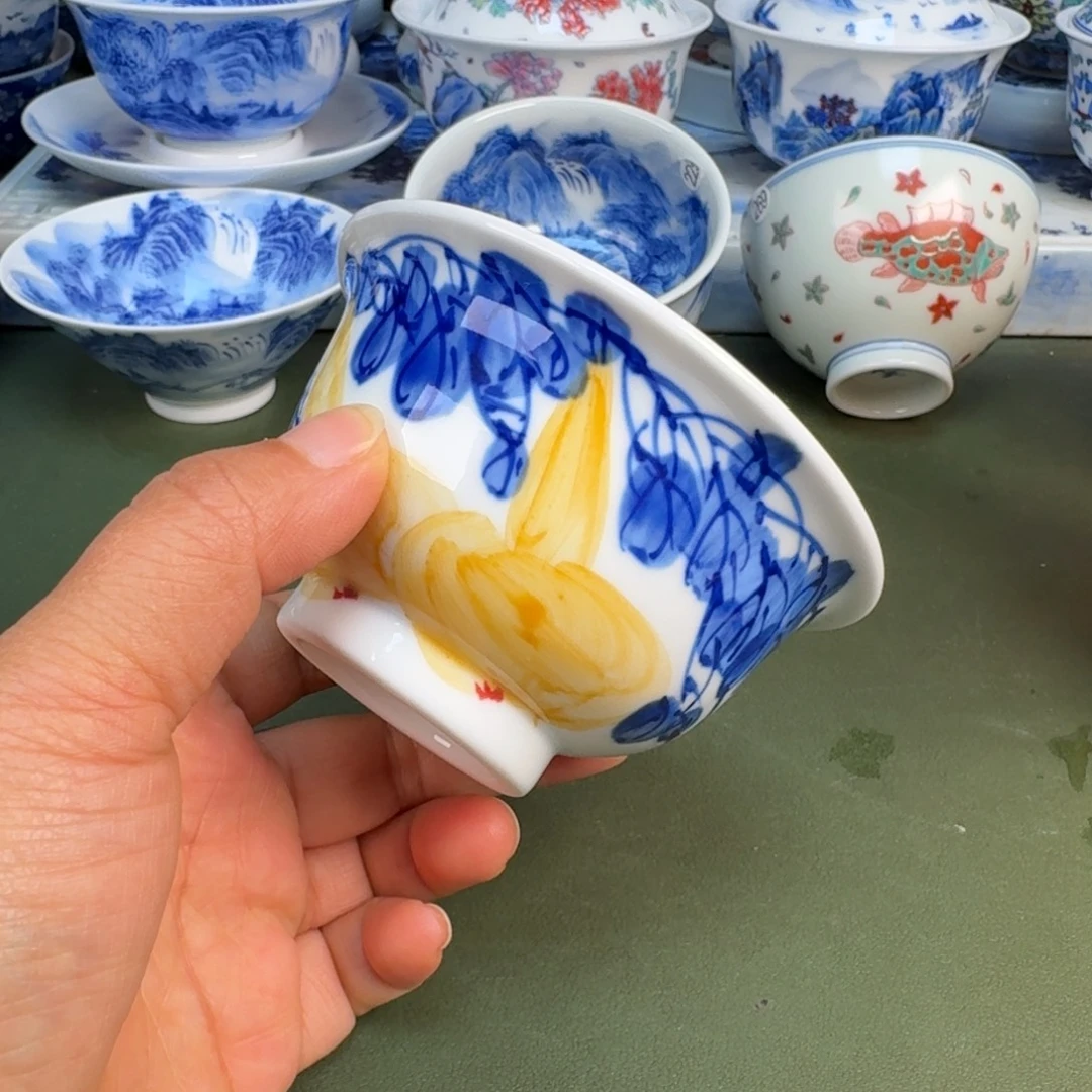 陶景德镇纯手绘茶具圆圆205