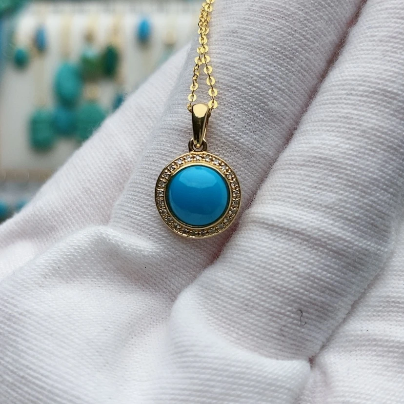 【闪购商品】绿松石原矿绿松石18K金镶嵌