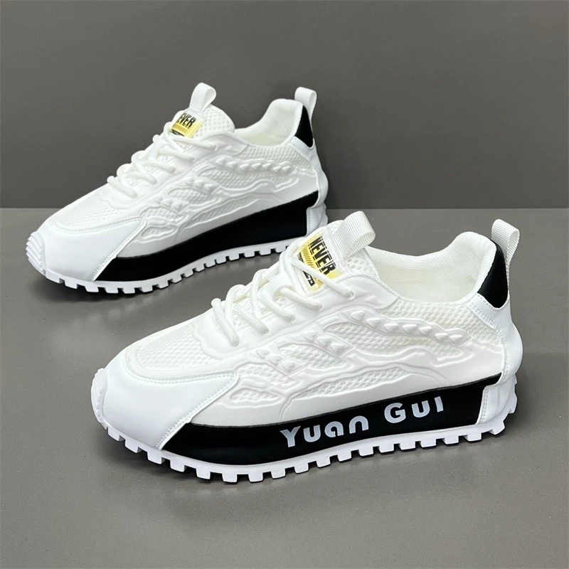 dqvo百搭厚底透气男士2025休闲鞋欧式夏季男士厚底夏季厚底休闲鞋