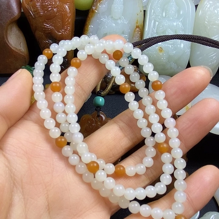 和田玉未镶嵌手串