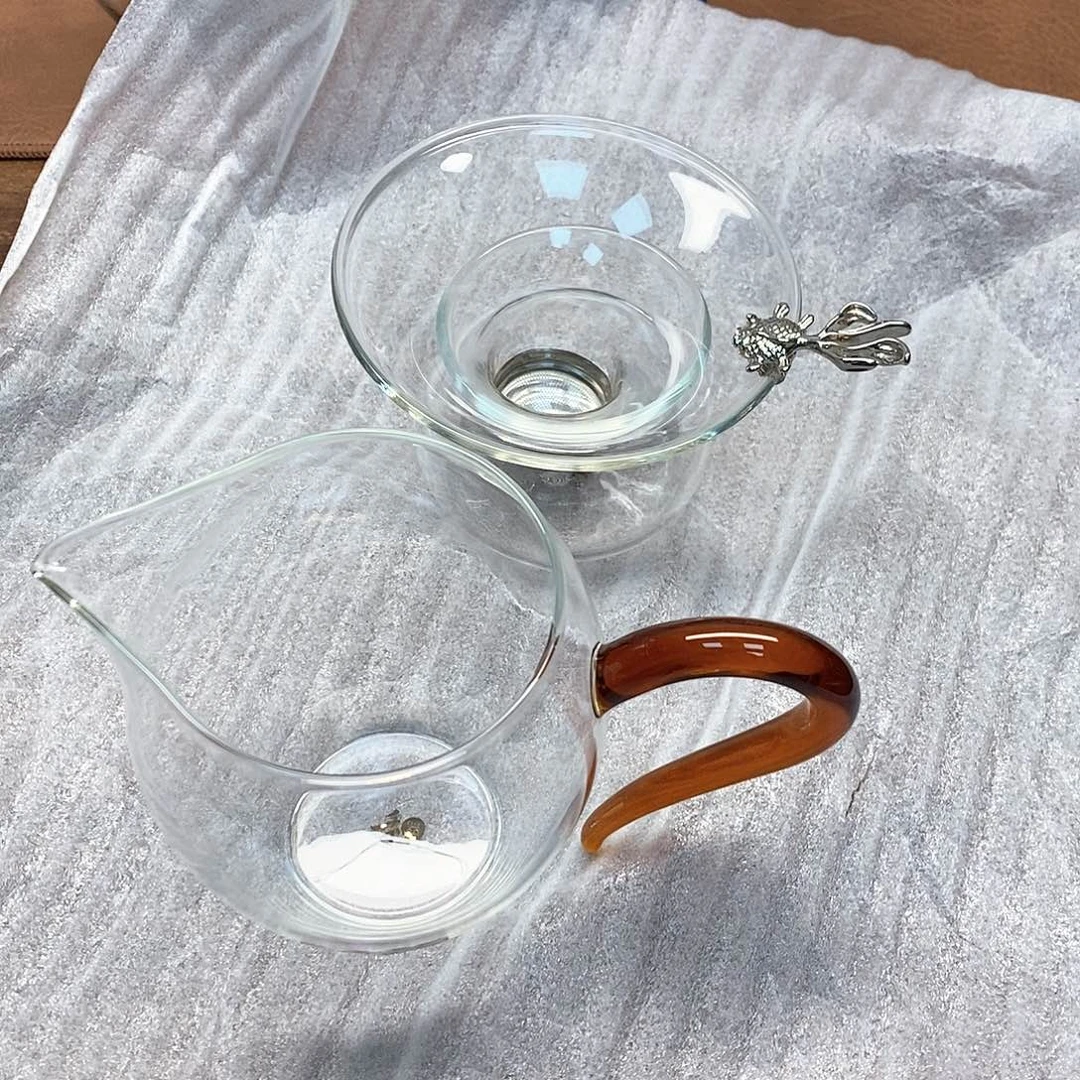 禾器/怡然茶海/琥珀+银鱼茶漏