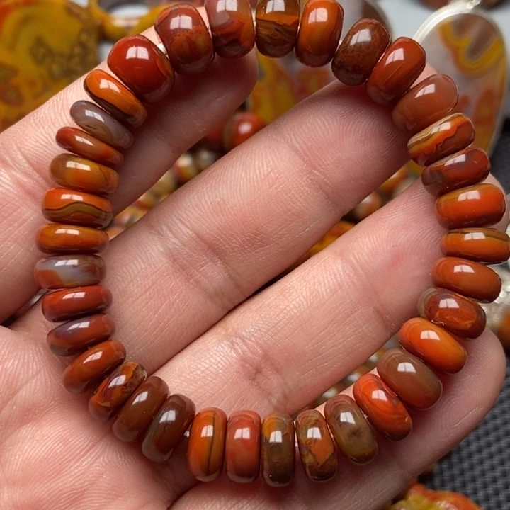 玛瑙/玉髓手串未镶嵌心****然