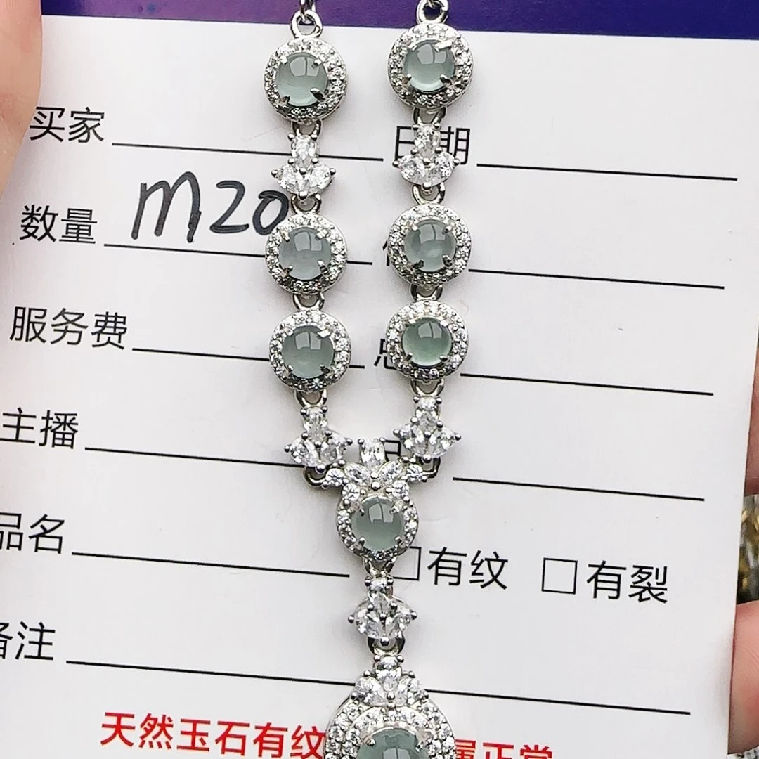 银S925镶嵌戒指翡翠戒指