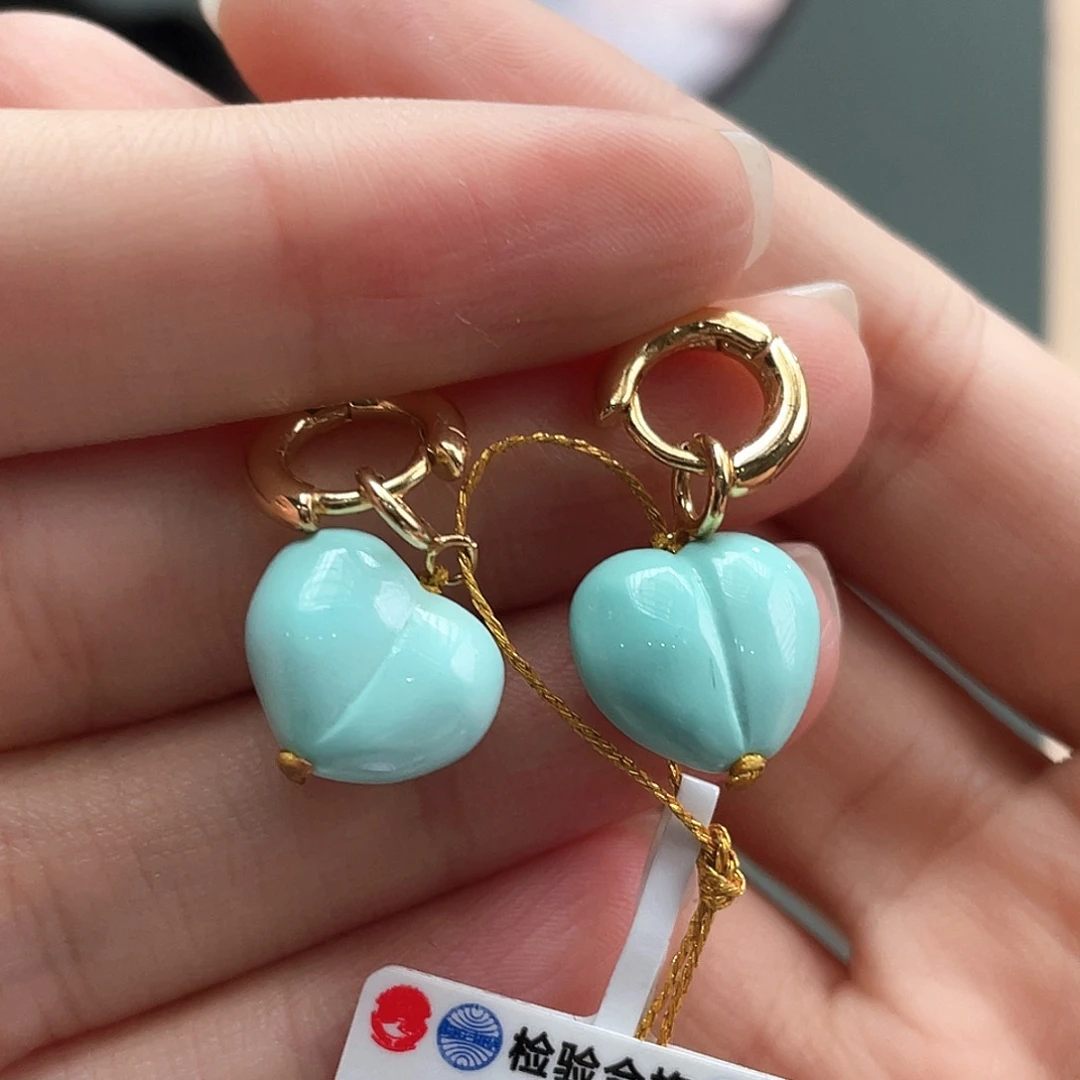 银S925镶嵌绿松石颈饰
