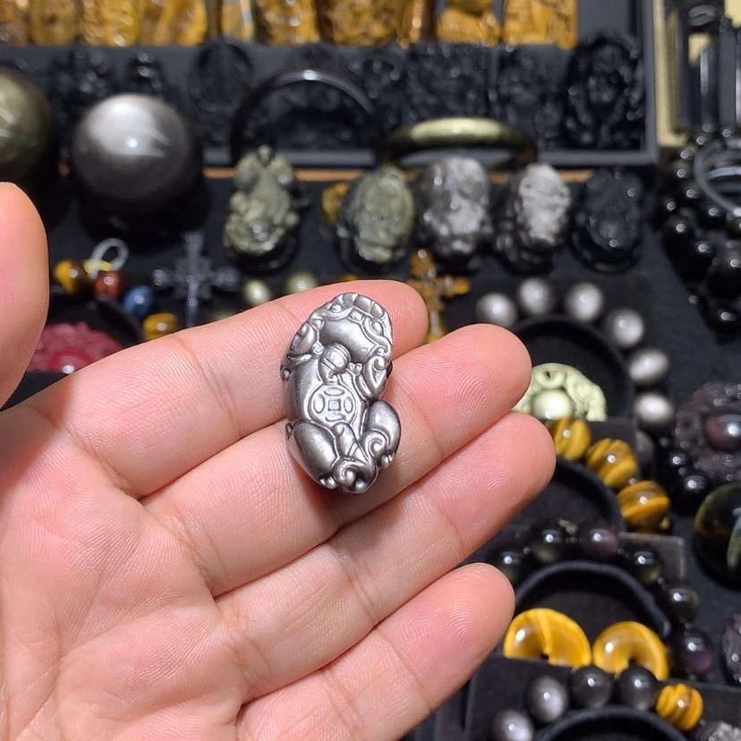 【闪购商品】黑曜岩颈饰未镶嵌h**o