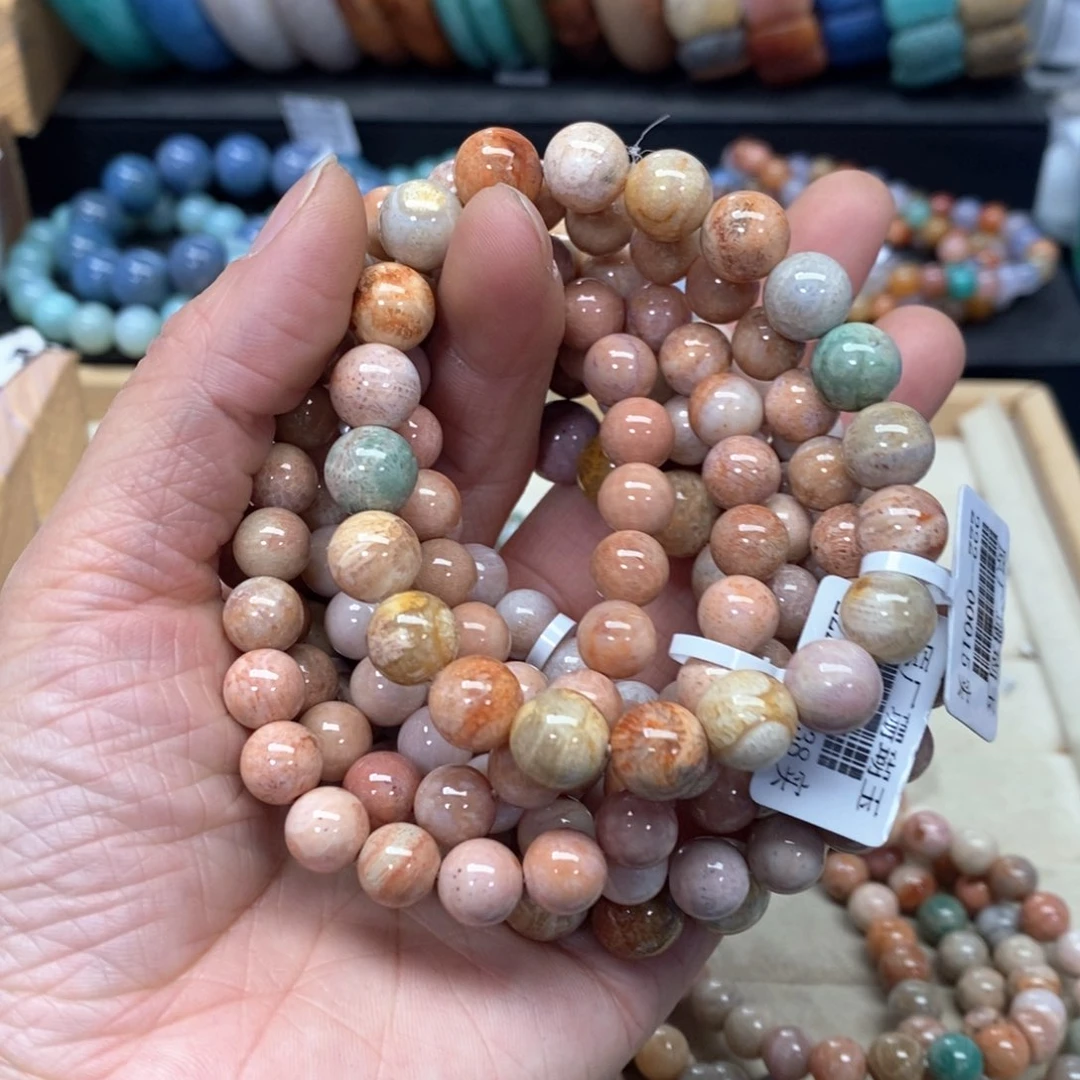 硅化珊瑚（珊瑚玉）手链未镶嵌t*o126