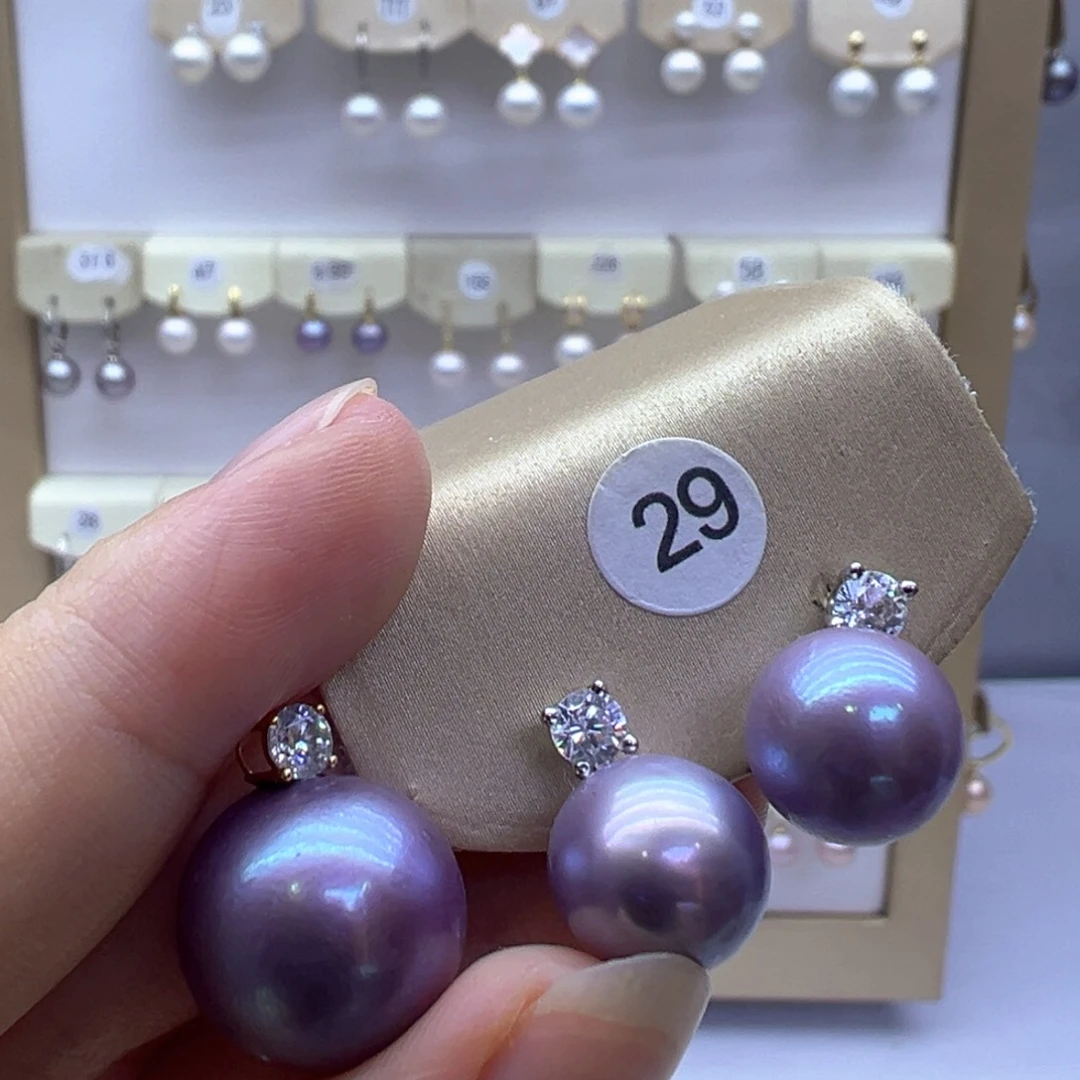 淡水珍珠18K金镶嵌吊坠(赠链)