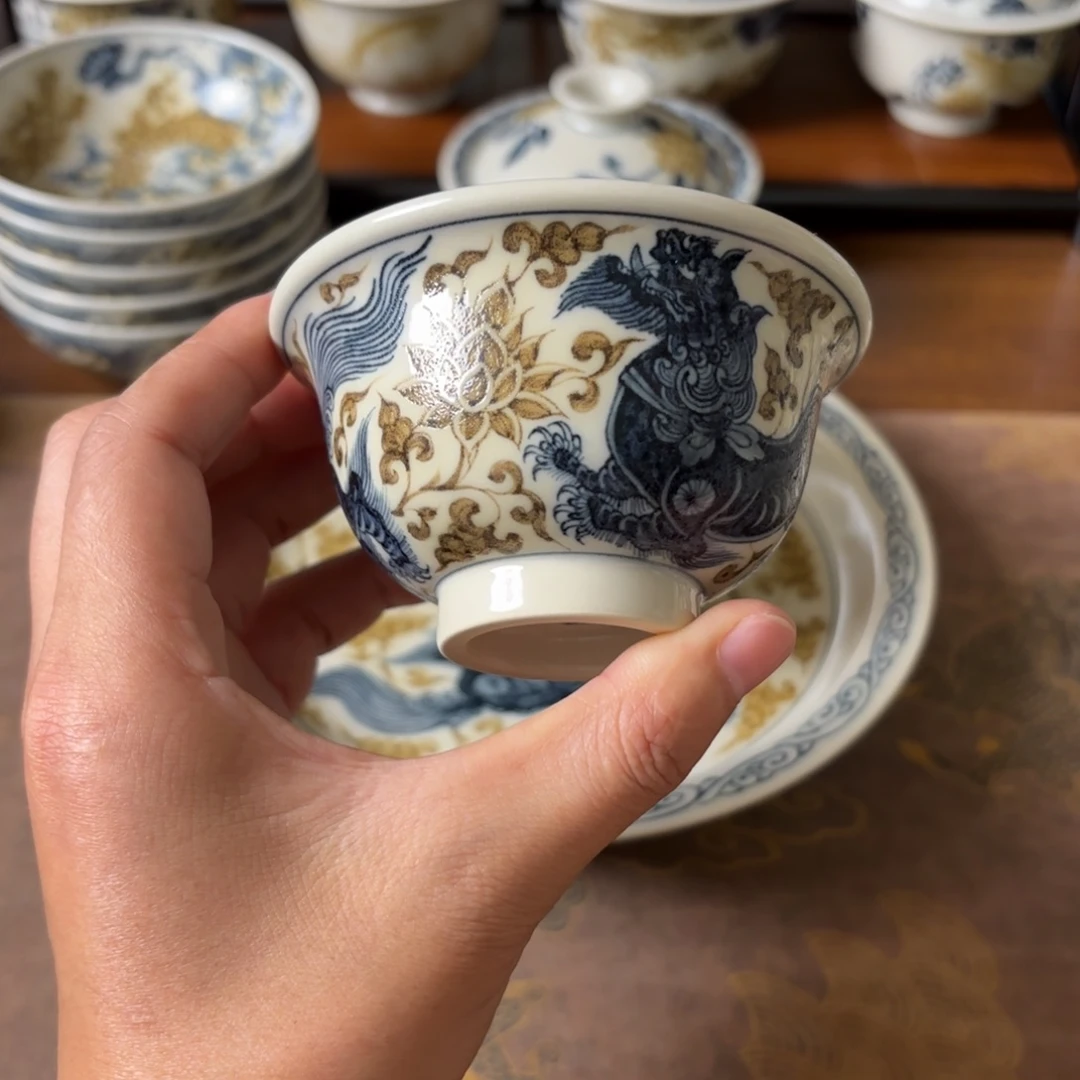 摆件景德镇手绘茶器